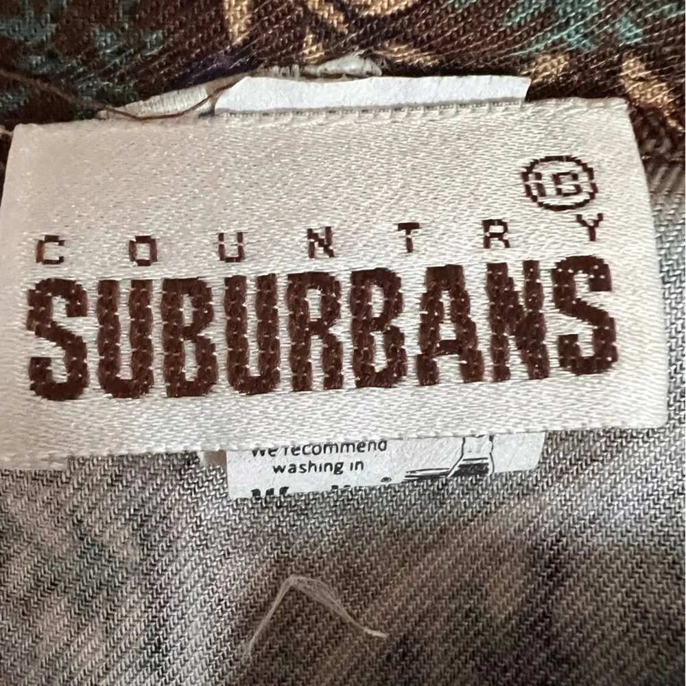 Vintage Bundle Skirts Country Suburbans Size 10 U.S.A. Purple paisley/Brown Chek